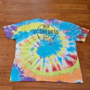 UC San Diego Parent Dad T Shirt Tie Die La Jolla Men's XXL NCAA UCSD Tritons